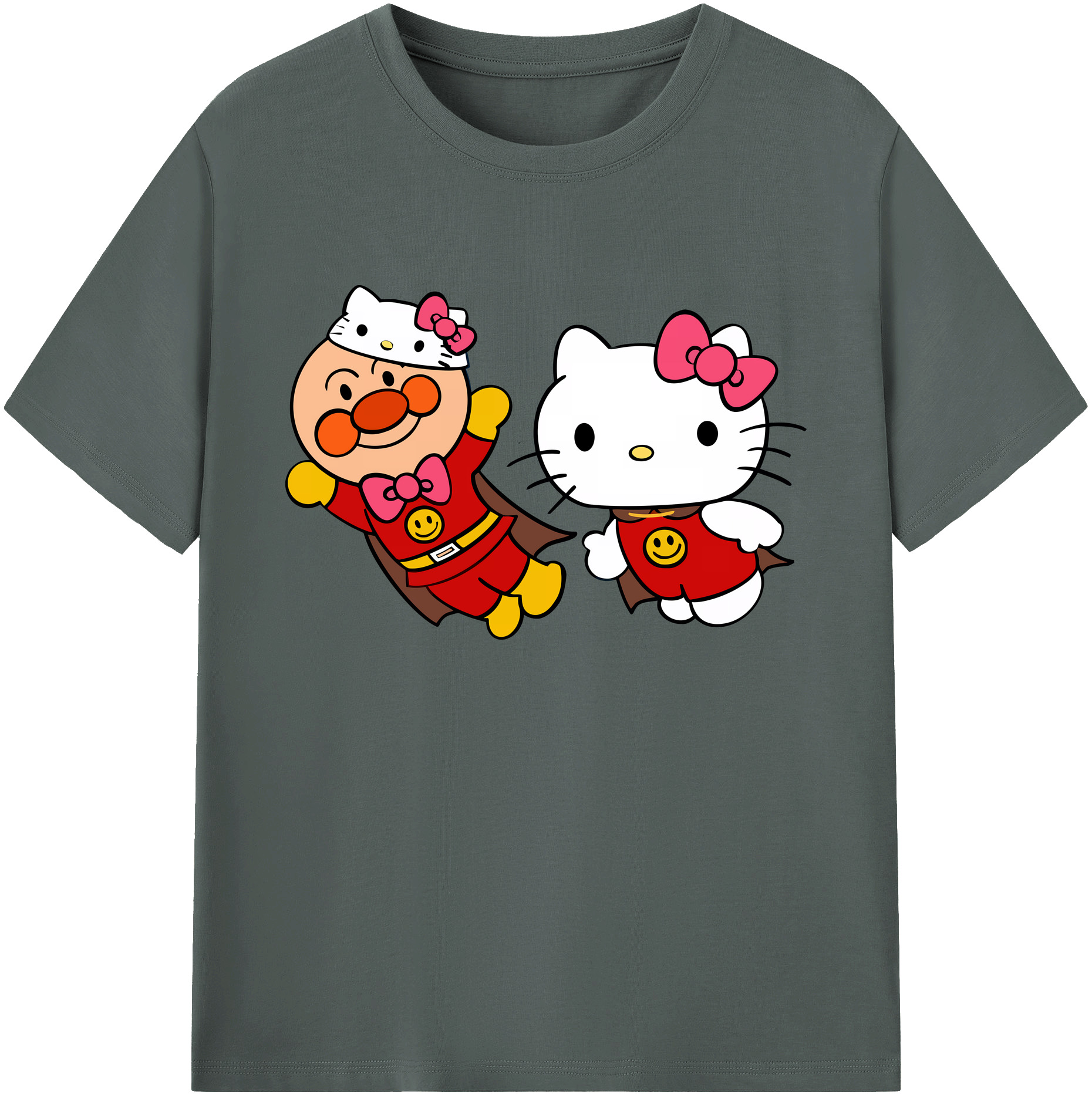 （画像用） アンパンマン Anpanman 綿100％ メンズ半袖Tシャツ｜肌触りやわらか＆通気性